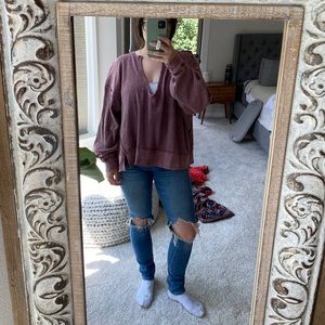 We the Free Buttercup thermal size extra small Color mauve purple